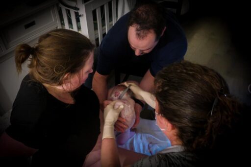 Bevalling op baarkruk