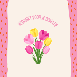 Bedankt voor je donatie