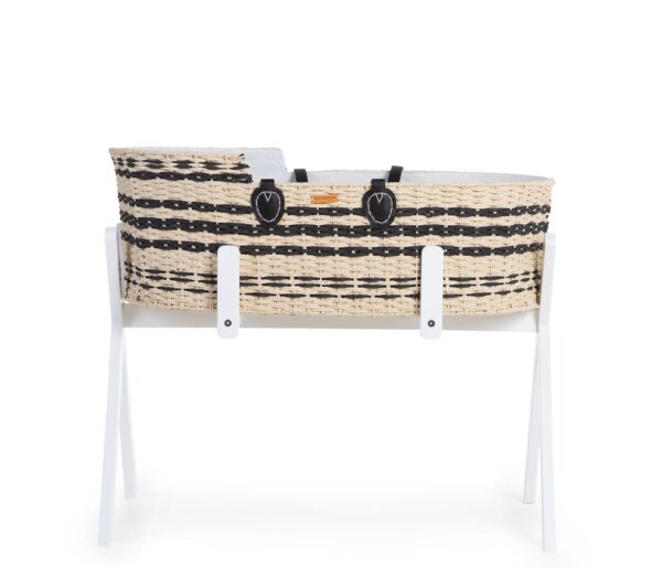 Tipi-childhome-1 Moses mand naturel-zwart met matras Childhome huren