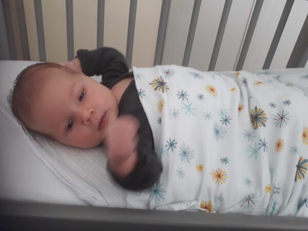 Co sleeper van hout huren + matras én NUNKI laken