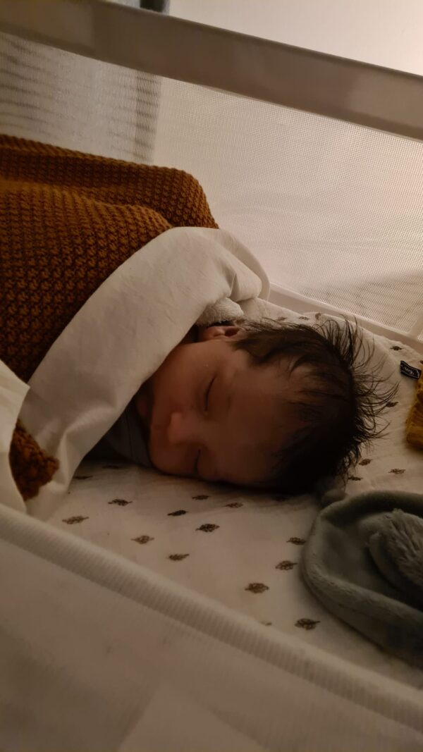 Bednest-Wieg-Huren.-N. Bednest huren + nieuw matras en nieuwe zijkanten