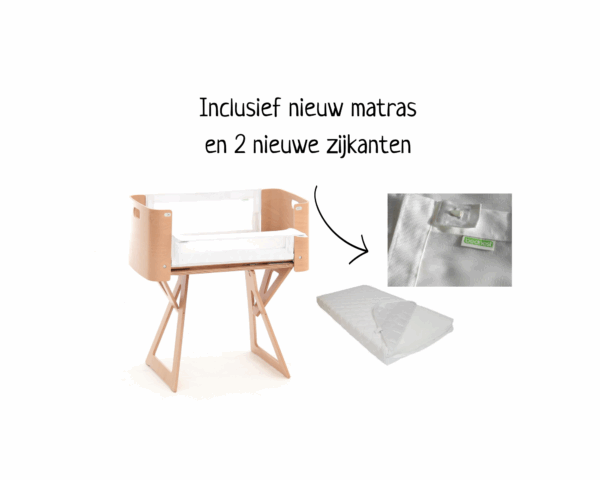 Bednest-met-nieuw-matras-en-nieuw-zijkanten Bednest huren + nieuw matras en nieuwe zijkanten