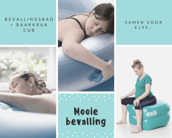 Bevallingsbad-Baarkruk-CUB Bevallingsbad + baarkruk CUB + Elle TENS samen €261,-