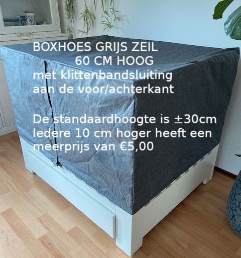 Boxhoes-grijs-60-cm-tekst-2025 Boxhoes