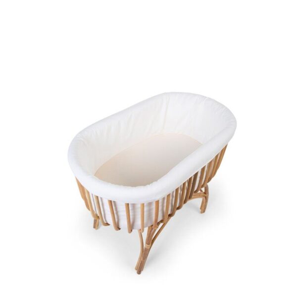 Rotan wieg Childhome met matras.