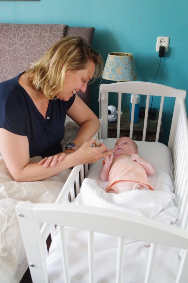 Co sleeper van hout huren + matras én NUNKI laken