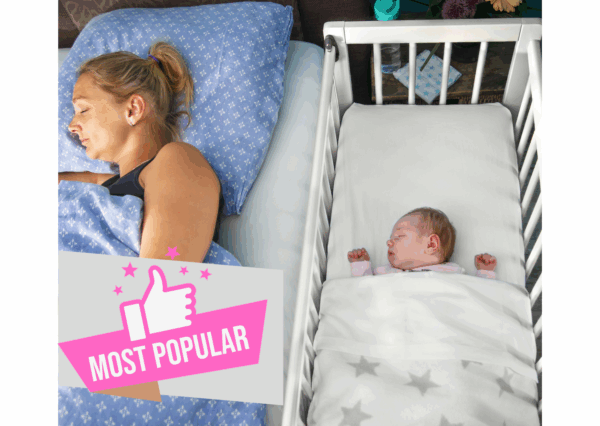 Co sleeper van hout huren + matras én NUNKI laken