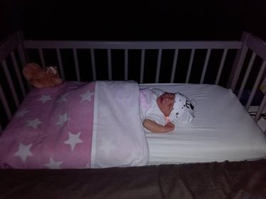 Co sleeper van hout huren + matras én NUNKI laken