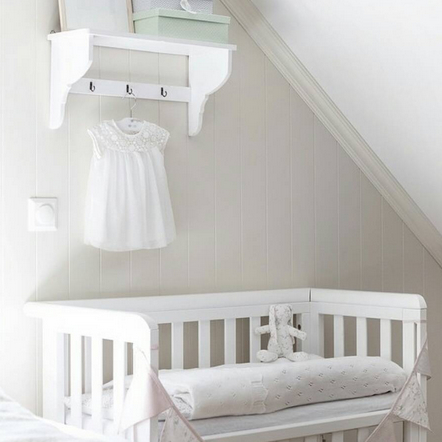 Troll-aanschuifwiegje-1 Troll co-sleeper- extra hoge co sleeper huren + matras