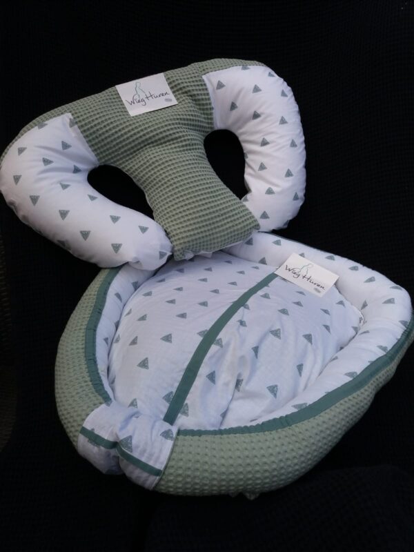 Tweeling-babynest-en-tweelingvoedingskussen Voedingskussen tweeling