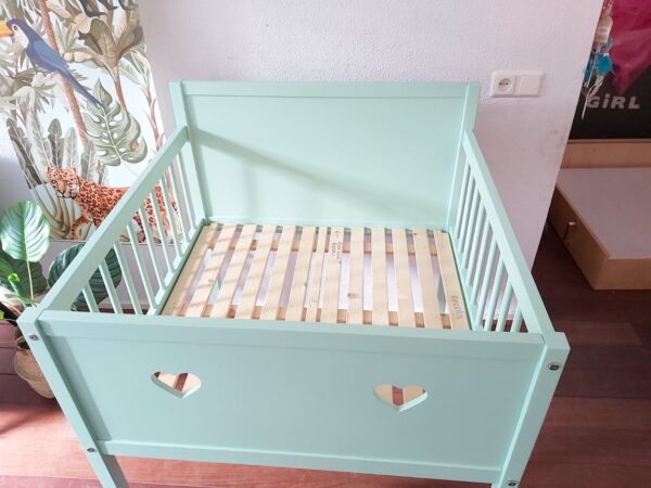 Tweelingwieg-Julia-mint Tweelingwieg huren met uitneembaar tussenschot. KOOP