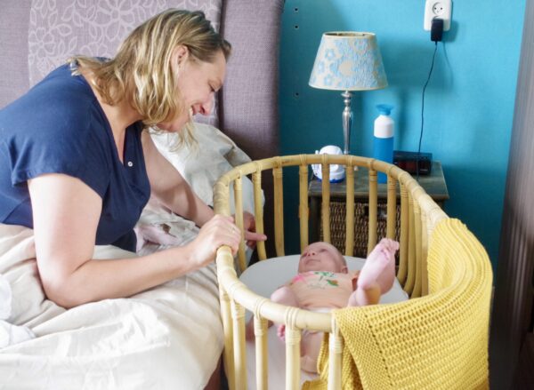 Tweelingwieg rotan wieg Childhome huren