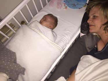 Co sleeper van hout huren + matras én NUNKI laken