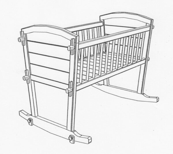 Schommelwieg Troll wit,Country €80,-