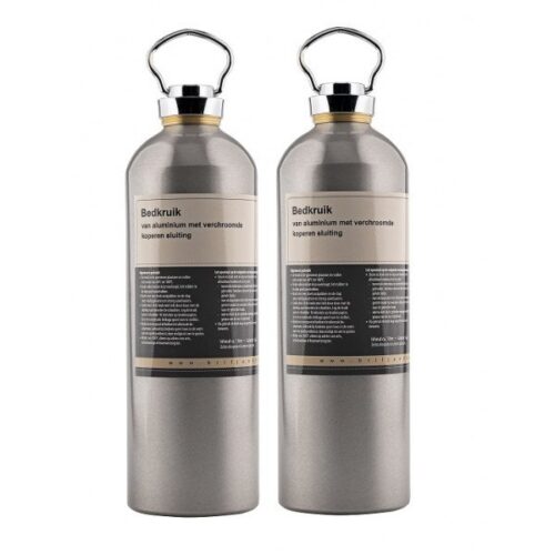 2 x Aluminum kruik + koper dop