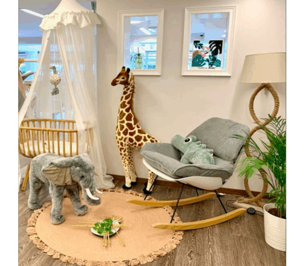 Childhome Rattan Wieg Rechthoekig - 90x50x70 Cm + Jersey Omrander Ecru - Matras - 81x42x5 Cm