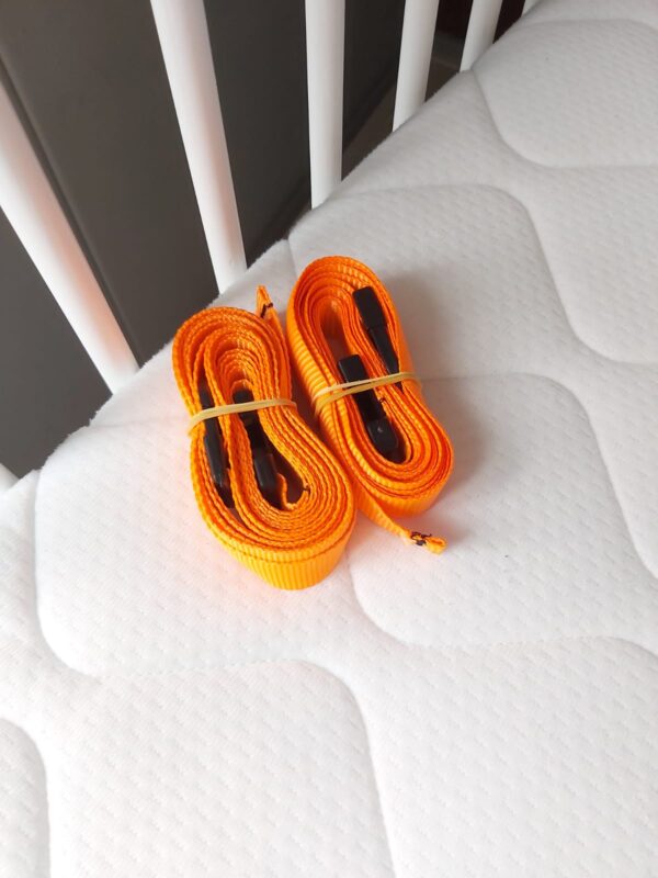 Houten co sleeper, 90 x 40 cm met matras, wit.