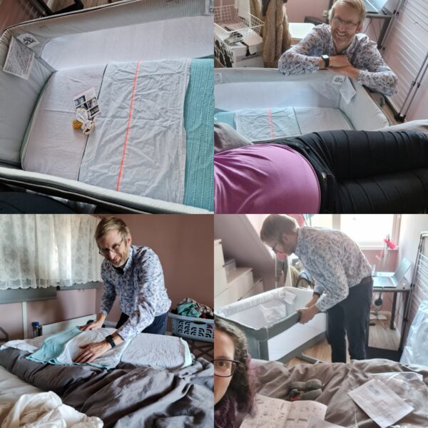 magic-in-elkaar-zetten Chicco Next 2 Me Magic huren + NUNKI laken