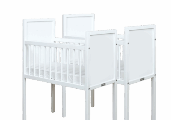 Tweeling houten co sleeper huren met NUNKI lakens