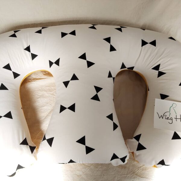 tweelingvoedingskussen-wit-met-zwarte-strikje Voedingskussen tweeling