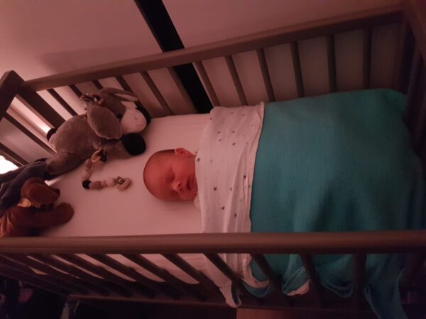 Co sleeper van hout huren + matras én NUNKI laken